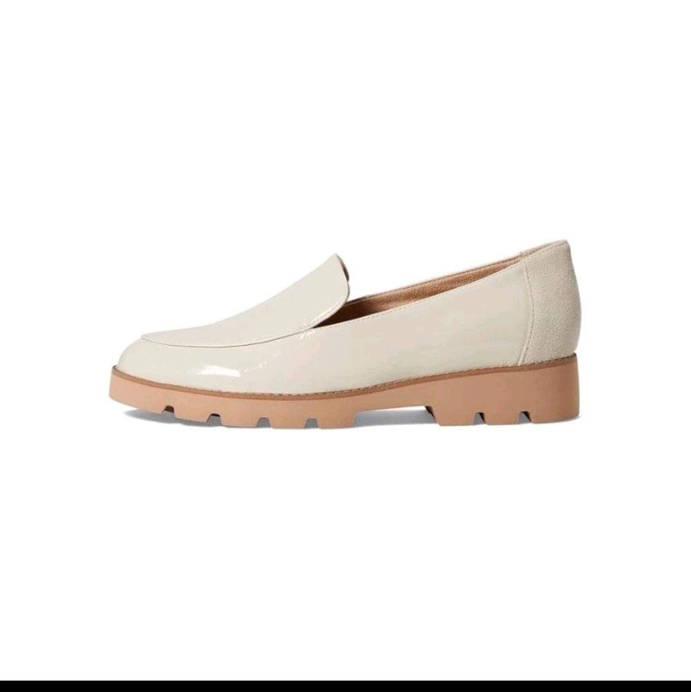 Vionic Women’s Kensley Slip-On Patent Loafers Casual Shoes - Cream - Picture 2 of 7